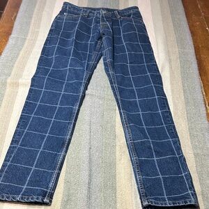 ASOS Button-fly Patterned Jeans Size 28